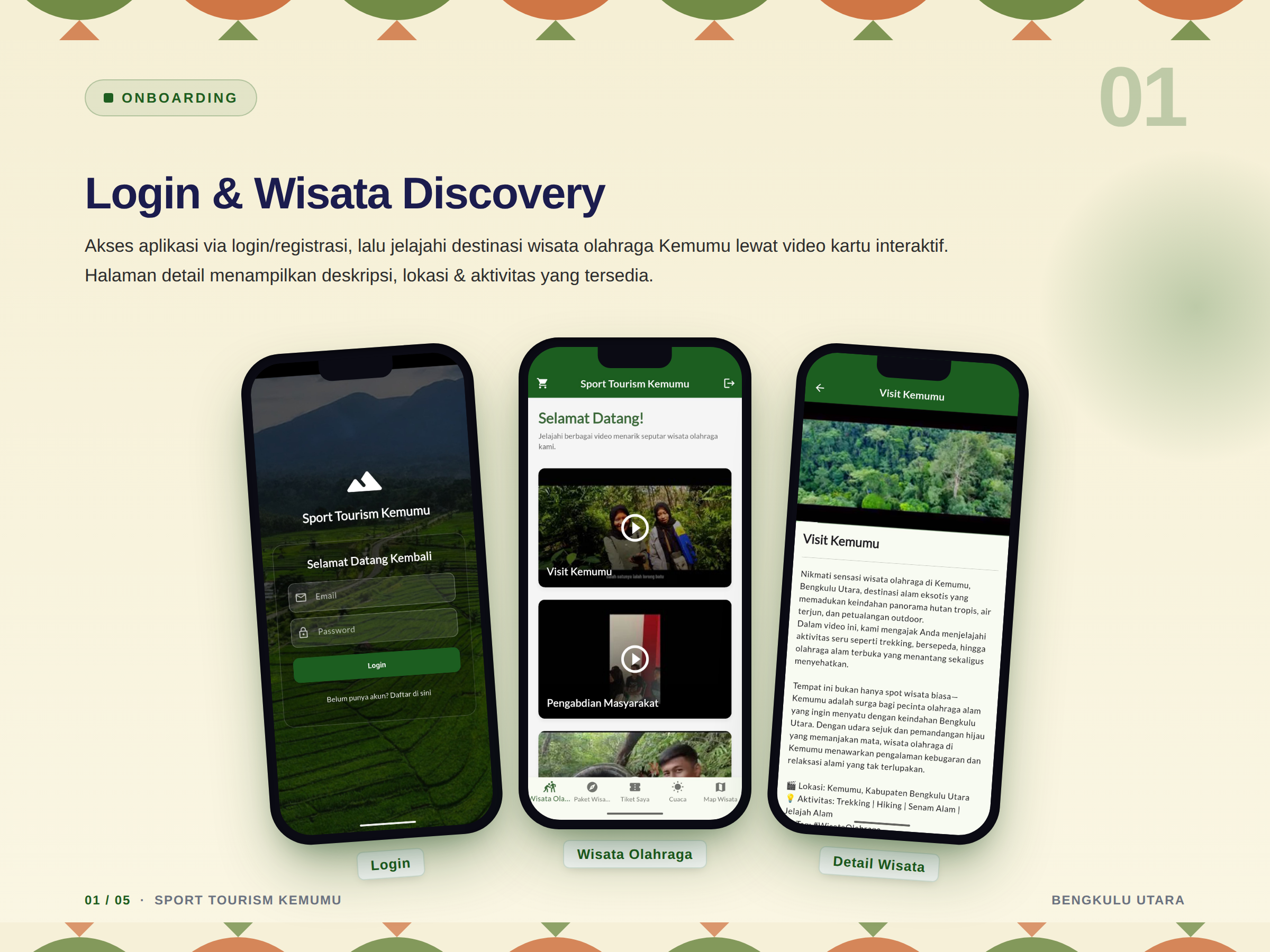 Sport Tourism Kemumu - Aplikasi Wisata Olahraga Berbasis Mobile — galeri 1