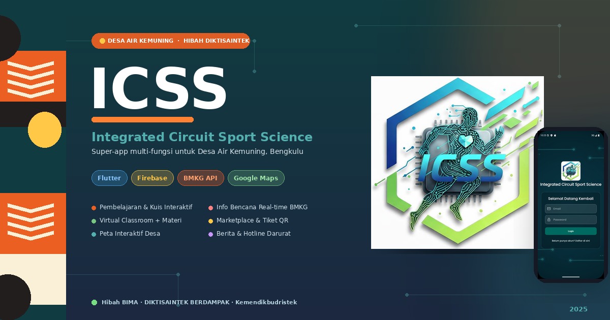 ICSS - Platform Digital Terintegrasi untuk Edukasi, Mitigasi Bencana, dan Ekonomi Desa Air Kemuning