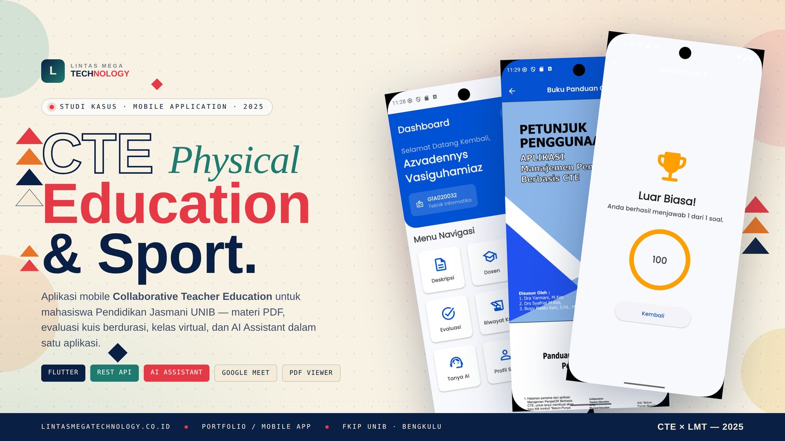 CTE Physical Education & Sport - Aplikasi Pembelajaran Manajemen Penjasor